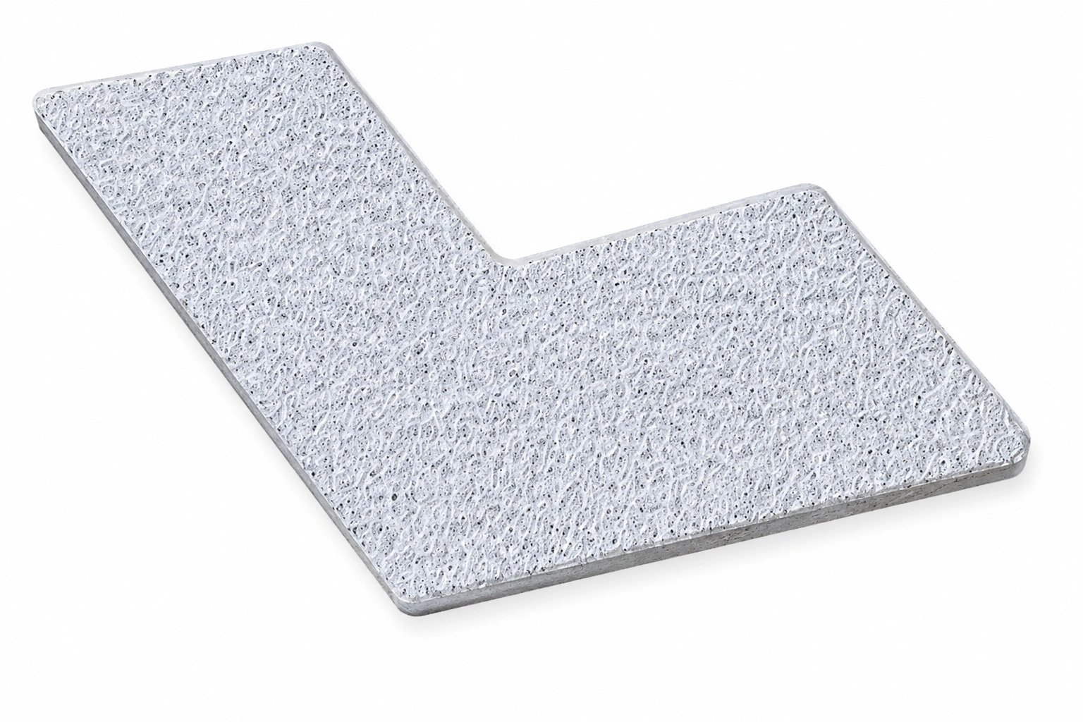 V-shaped chevron interlocking paver with shot-blasted surface finish